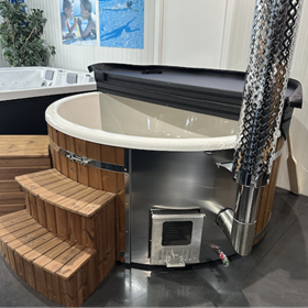 Hottub 200 cm - geïntegreerde houtkachel